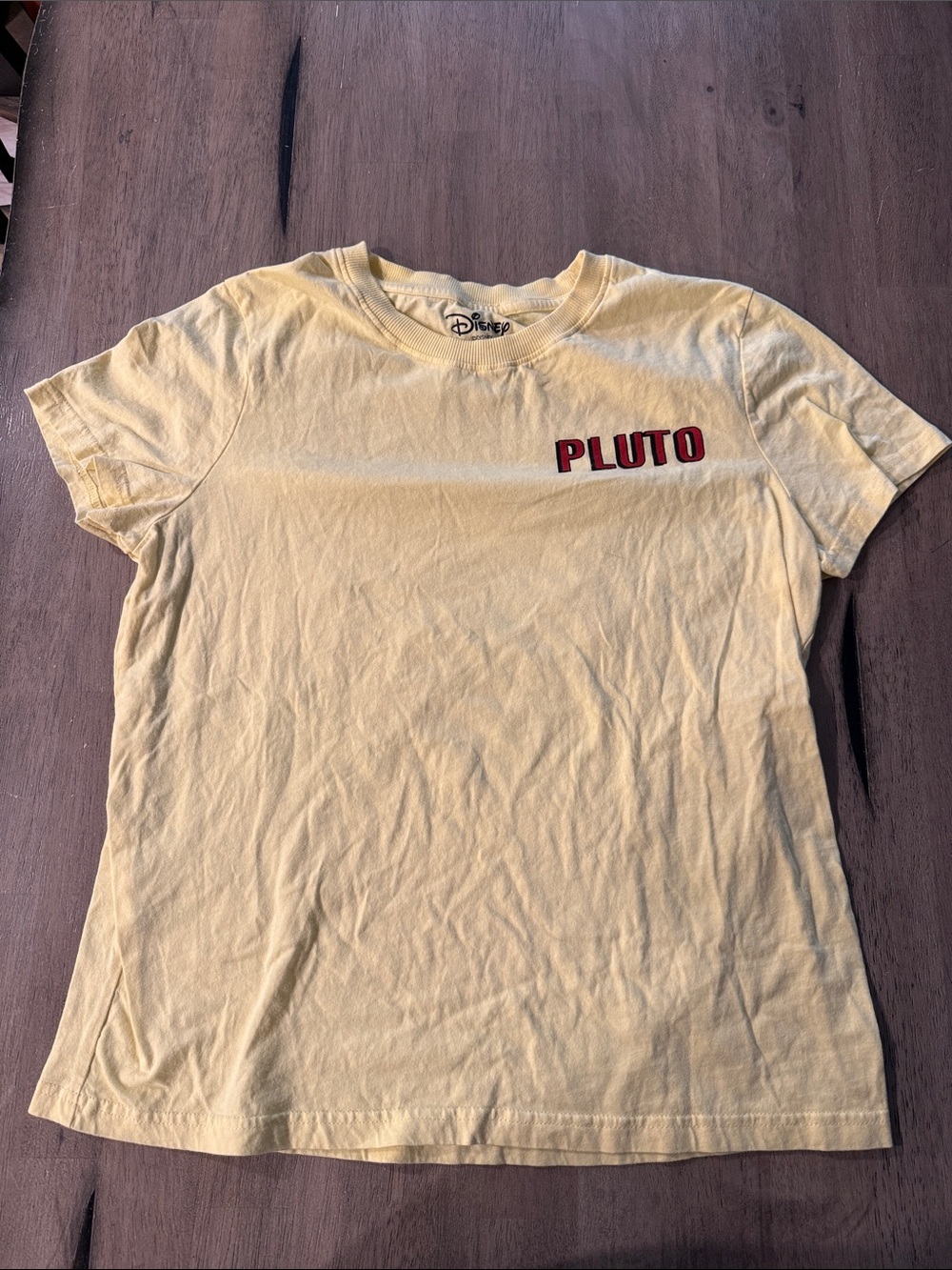 Disney Yellow Pluto Logo Tee small